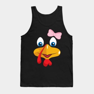 'Turkey Face' Funny Thanksgiving Gift Tank Top